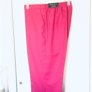 New Alfred Jenner size 16 women’s pink capris with comfort waist  ($48)